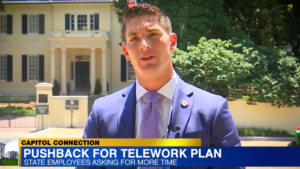 VGEA Lobbyist, Dylan D. Bishop, spoke with WRIC ABC 8News and several other news agencies about the VGEA's commitment to state employees and telework advocacy.